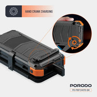 Porodo Power Bank 20000mAh 4-Panel Solar