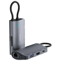 Porodo PDRDS71GY 7-in-1 Multi-Port USB-C Hub
