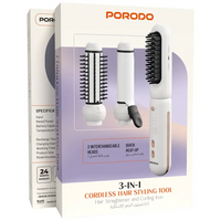 Porodo 3-in-1 Cordless Hair Styler