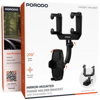 Porodo Mirror-Mounted Phone Holder