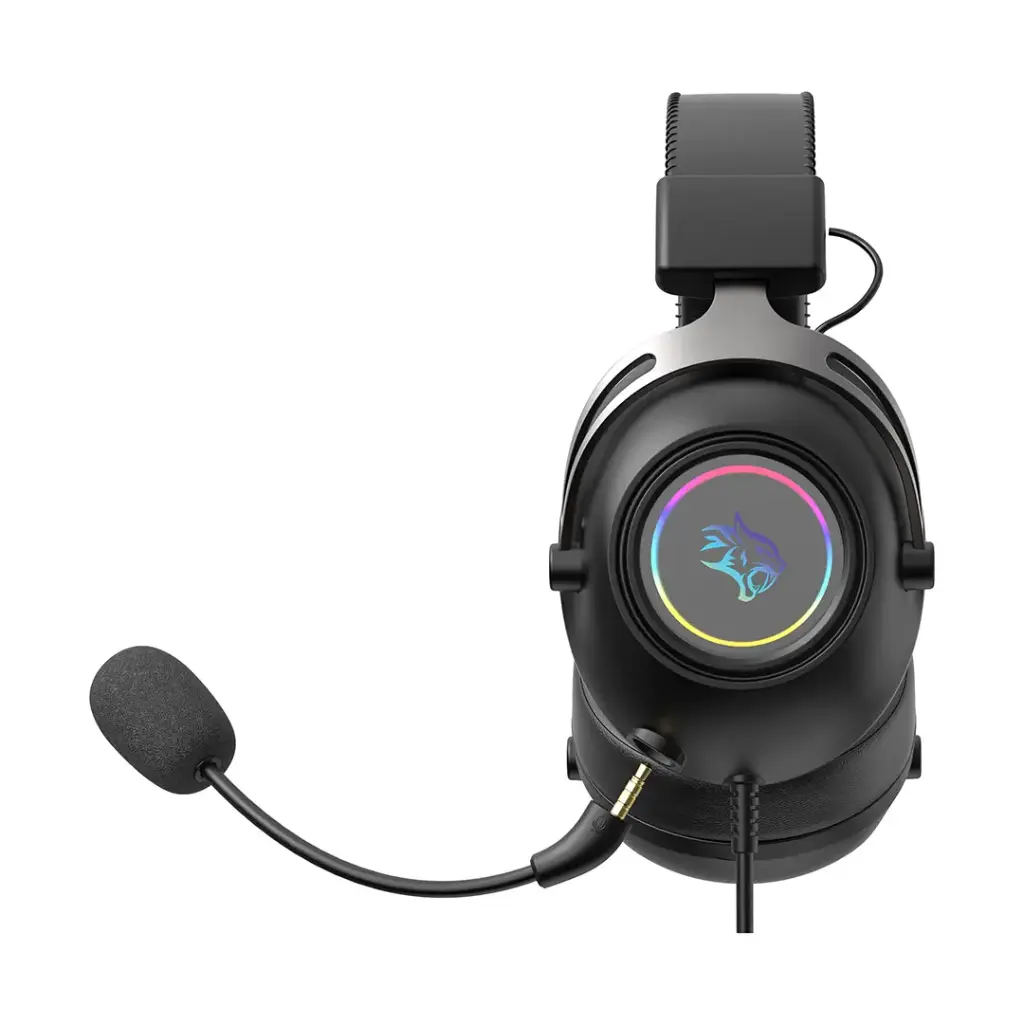 Porodo RGB Gaming Headset with Detachable Mic