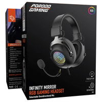 Porodo RGB Gaming Headset with Detachable Mic