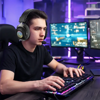 Porodo RGB Gaming Headset with Detachable Mic