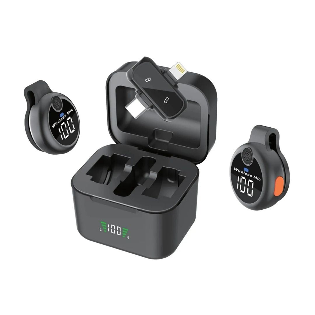 Pawa ClipGo Wireless Microphone with AI Noise Reduction Type-C + Lightning