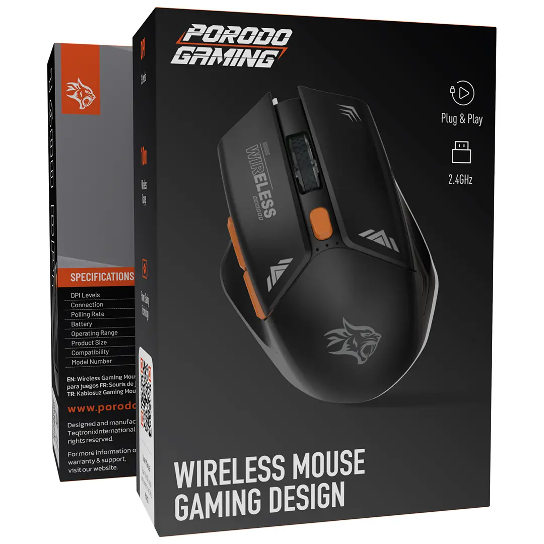 Porodo Gaming PDX323 Wireless Gaming Mouse 1600 DPI