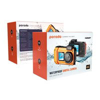 Porodo Dual Screen Waterproof Camera with 18x Zoom
