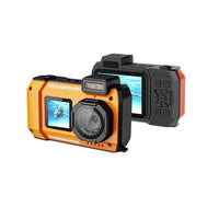 Porodo Dual Screen Waterproof Camera with 18x Zoom