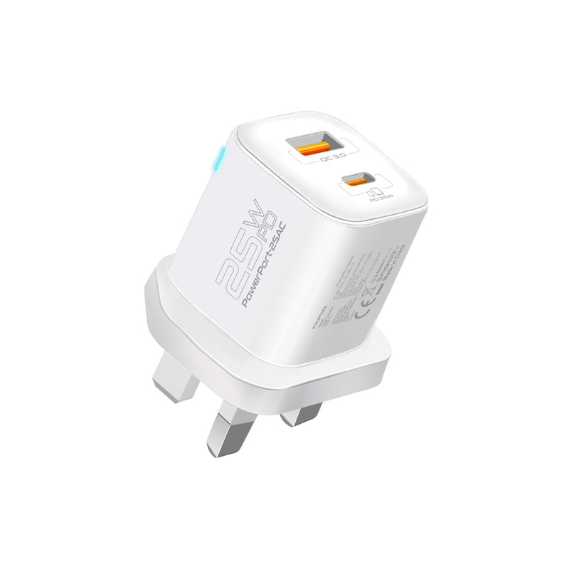 Promate PowerPort 25AC 25W Dual Port Charger