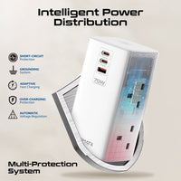 Promate PowerTower 70W Quad AC Station