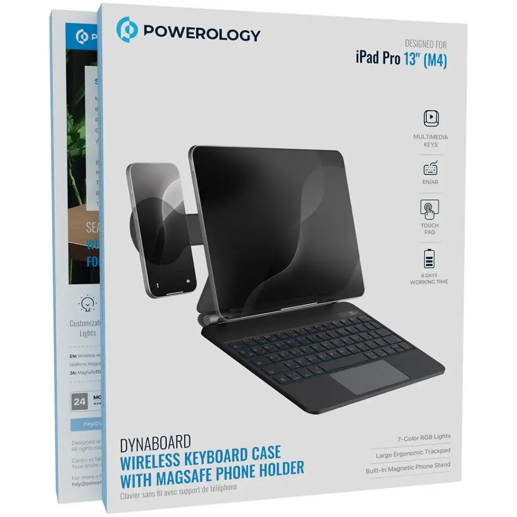Powerology DynaBoard Wireless Keyboard Case