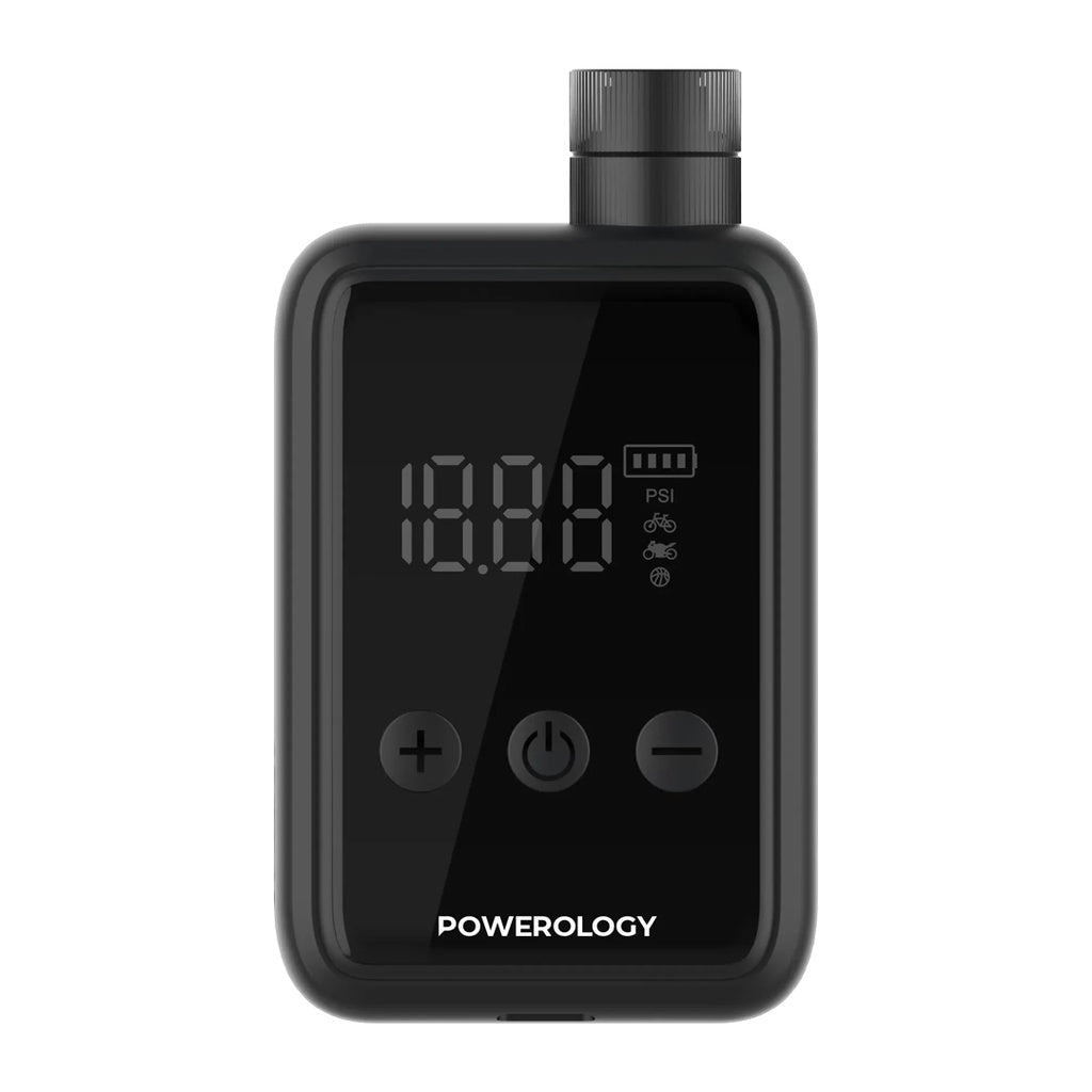Powerology Super Compact Tire Inflator - Black