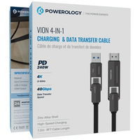 Powerology Vion 4-In-1 Charging & Data Transfer Cable