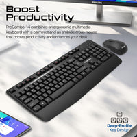 Promate ProCombo 14 Wireless Keyboard and Mouse