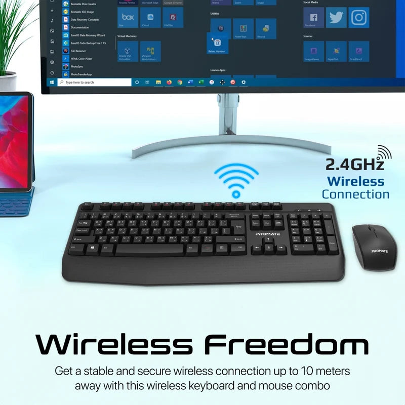 Promate ProCombo 14 Wireless Keyboard and Mouse