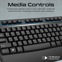 Promate ProCombo 14 Wireless Keyboard and Mouse