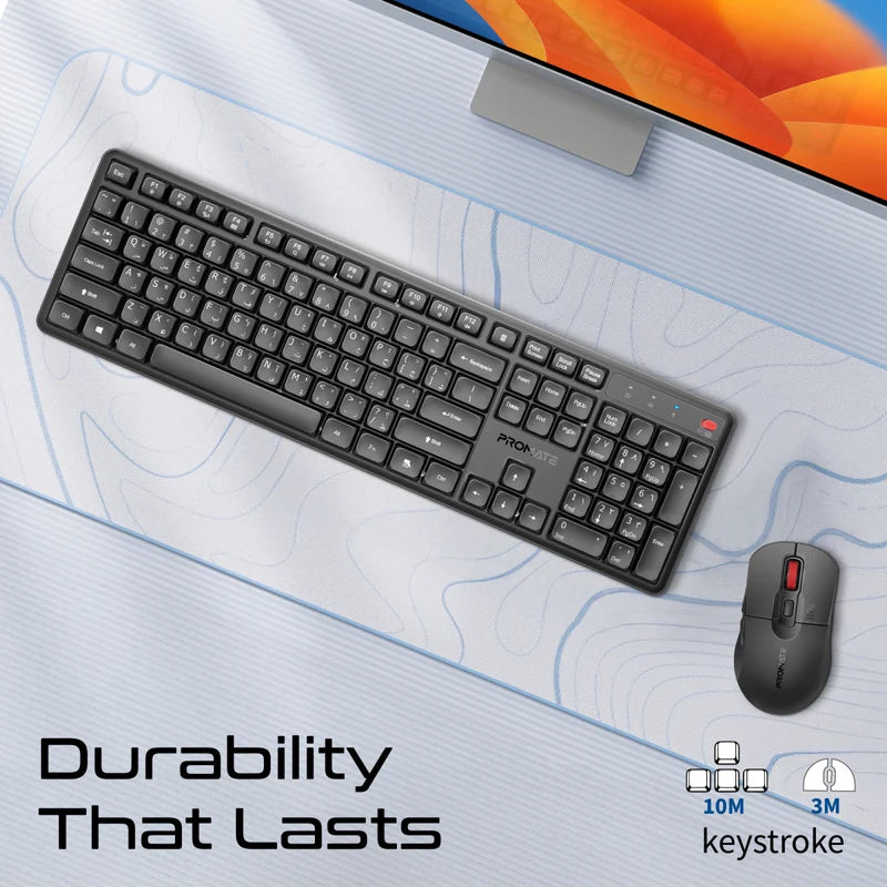 Promate ProCombo 15 Wireless Keyboard and Mouse