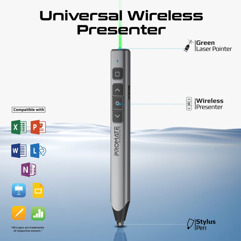 Promate ProPointer S Wireless Presenter with Stylus