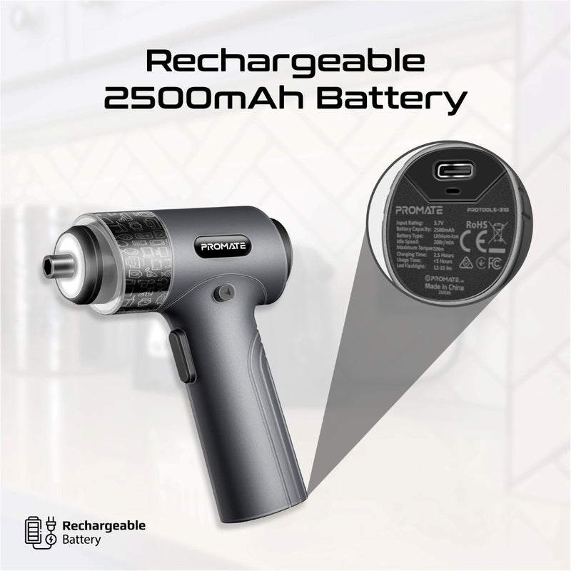 Promate ProTools 31G Electric Screwdriver Kit