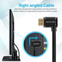 Promate proLink4K1 Right Angle 4K HDMI Cable