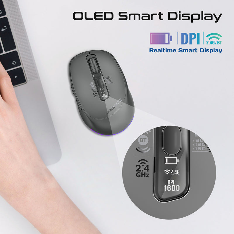 Promate Blix 3M Silent Click Wireless Mouse
