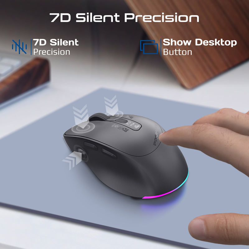 Promate Blix 3M Silent Click Wireless Mouse