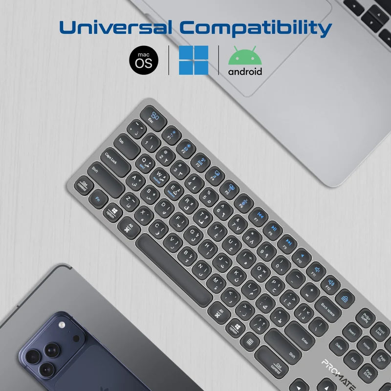 Promate ProKeys X2 Slim Wireless Keyboard