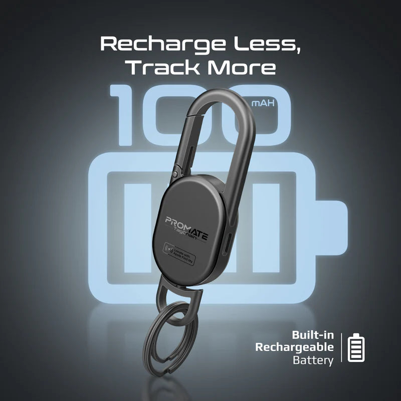 Promate TagChain Smart Carabiner Keychain Tracker