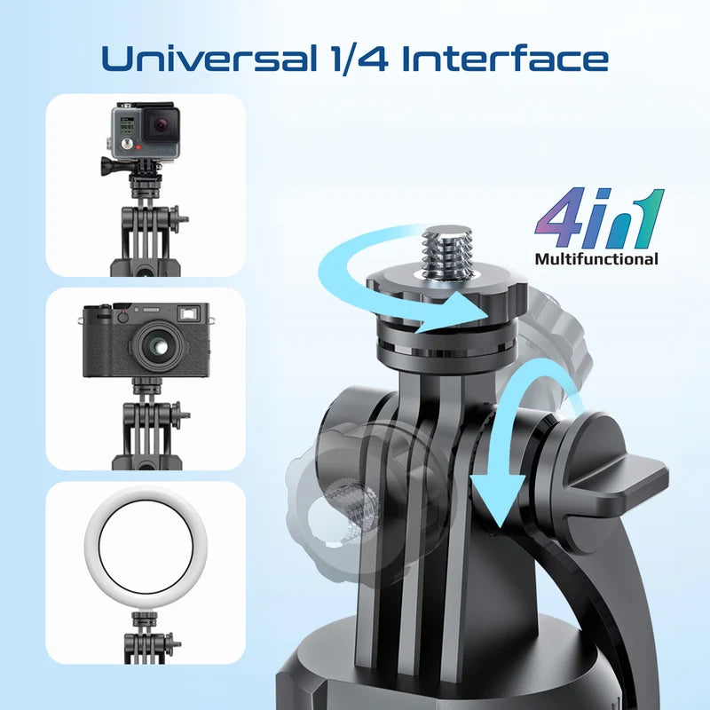 Promate TriPop-Ai+ AI Face Tracking Selfie Stick & Smart Tripod