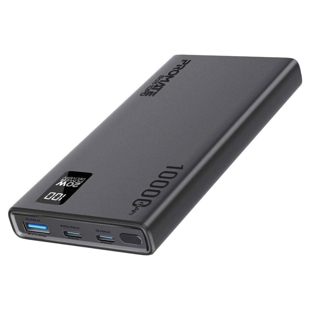Promate Bolt-10PD+ 10000mAh 22.5W Slim Power Bank