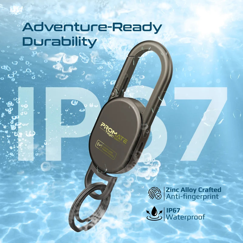 Promate TagChain Smart Carabiner Keychain Tracker