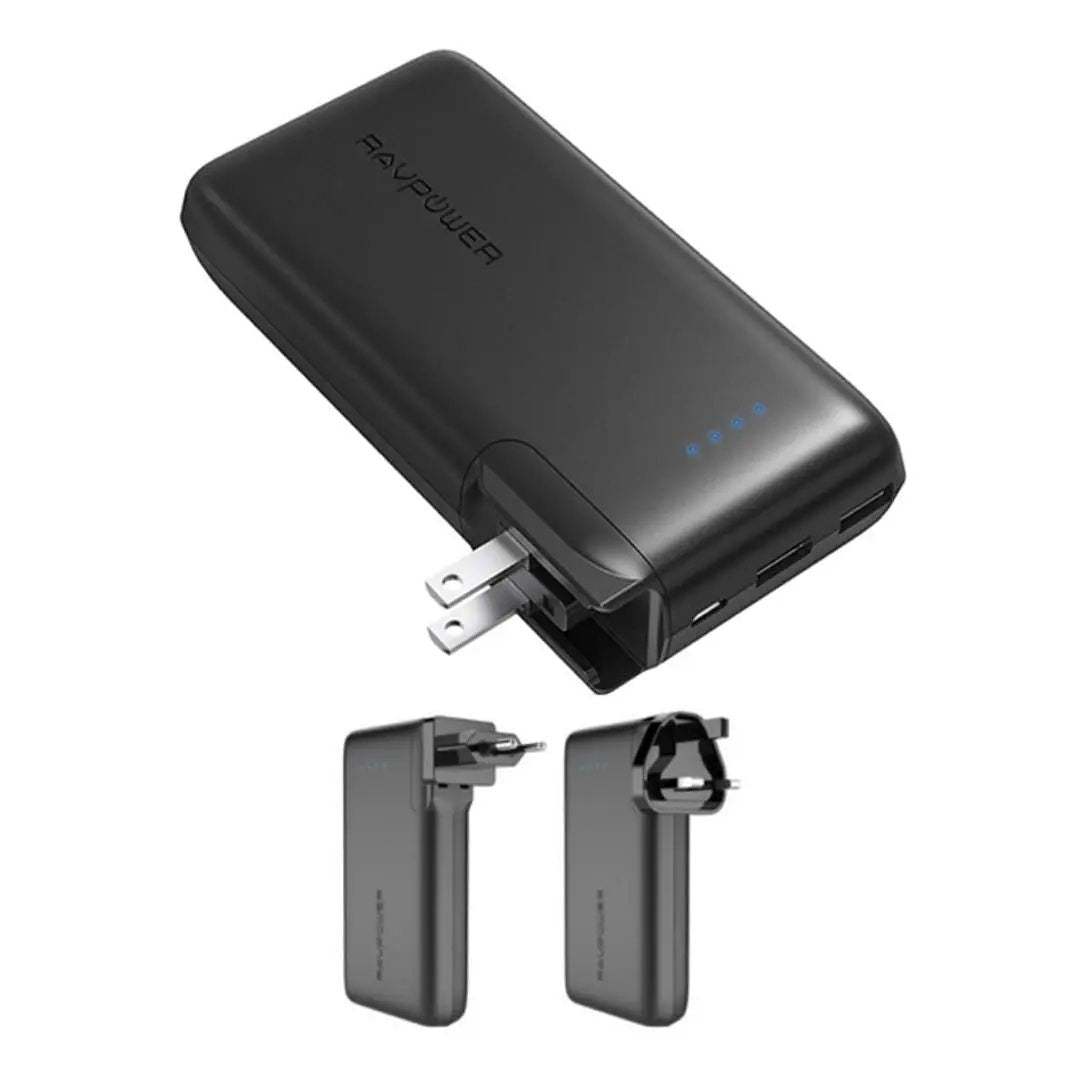 RAVPower RP-PB066 Prime 10000mAh 2-in-1 Power Bank & Wall Charger