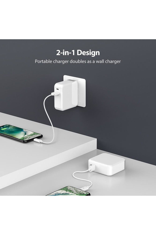 RAVPower RP-PB101 5000mAh 18W 2-in-1 Wall Charger & Power Bank