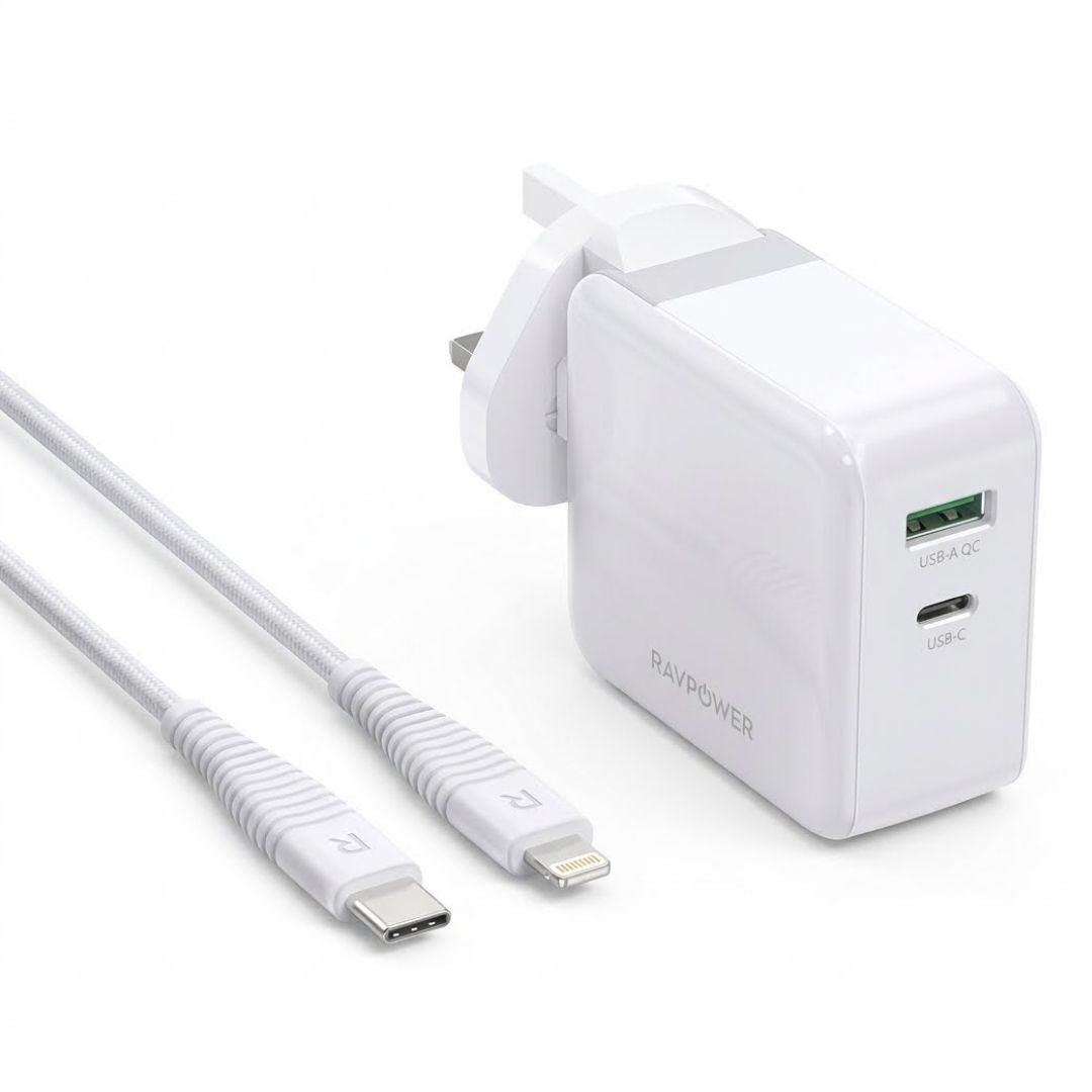 RAVPower RP-PC080 36W Wall Charger with 1m Cable