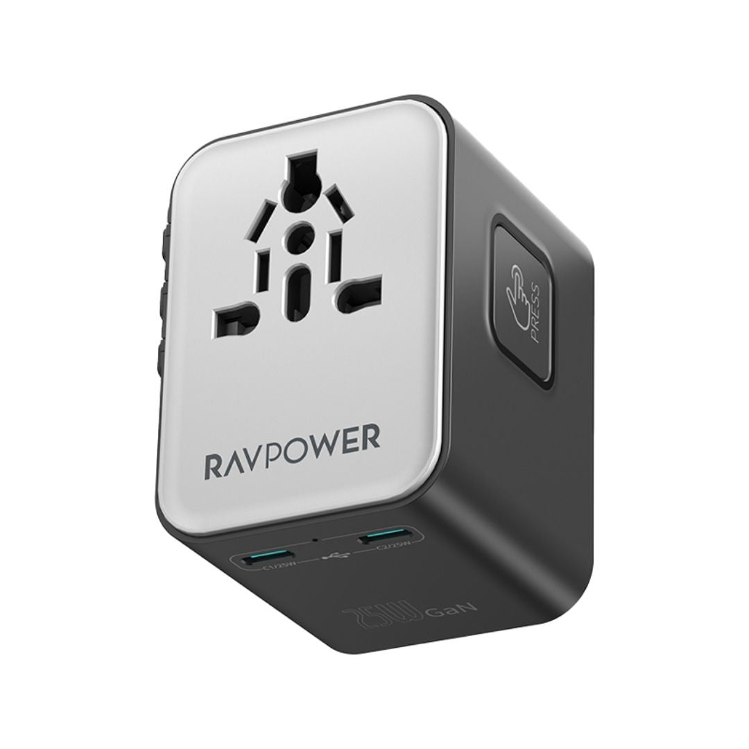 RAVPower RP-PC1092 25W GaN PD 5-in-1 Universal Travel Adapter