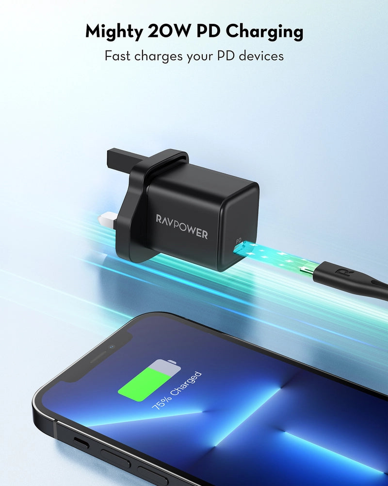 RAVPower RP-PC167 20W USB-C PD Wall Charger