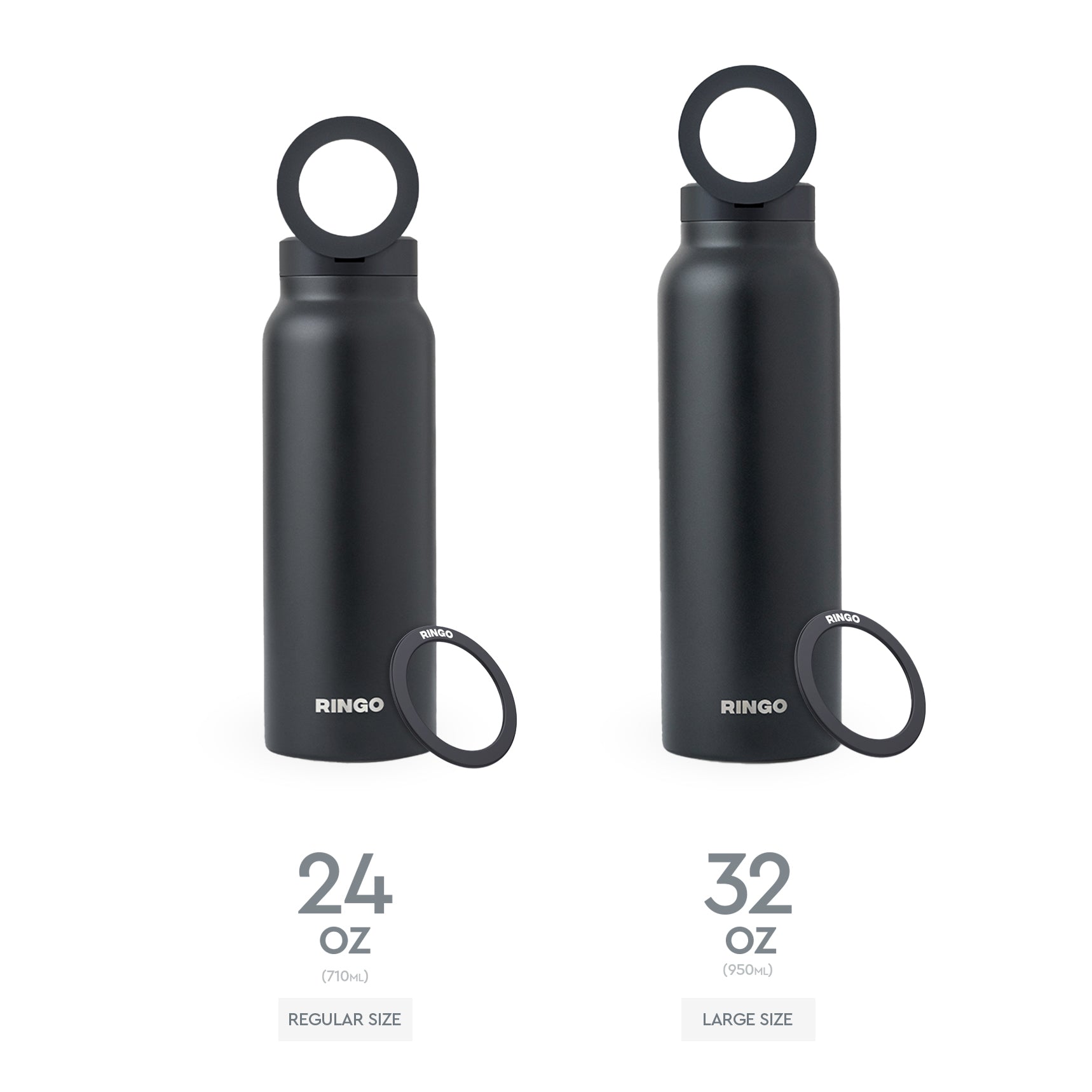 Ringo MagSafe Water Bottle with Magnetic Booster Ring