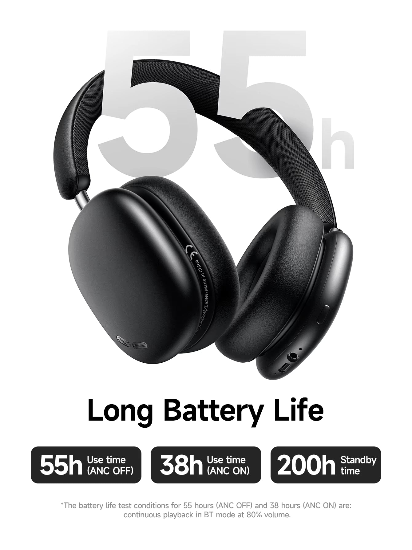 HOCO W63 ANC Wireless Headphones with App Control