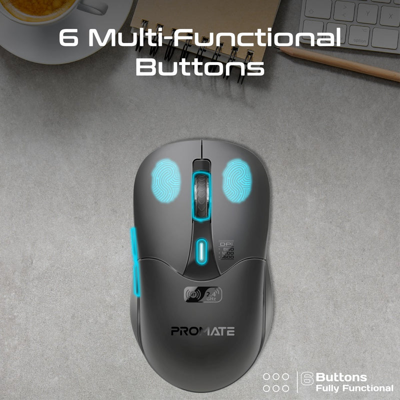 Promate Samo Dual Mode Wireless Mouse