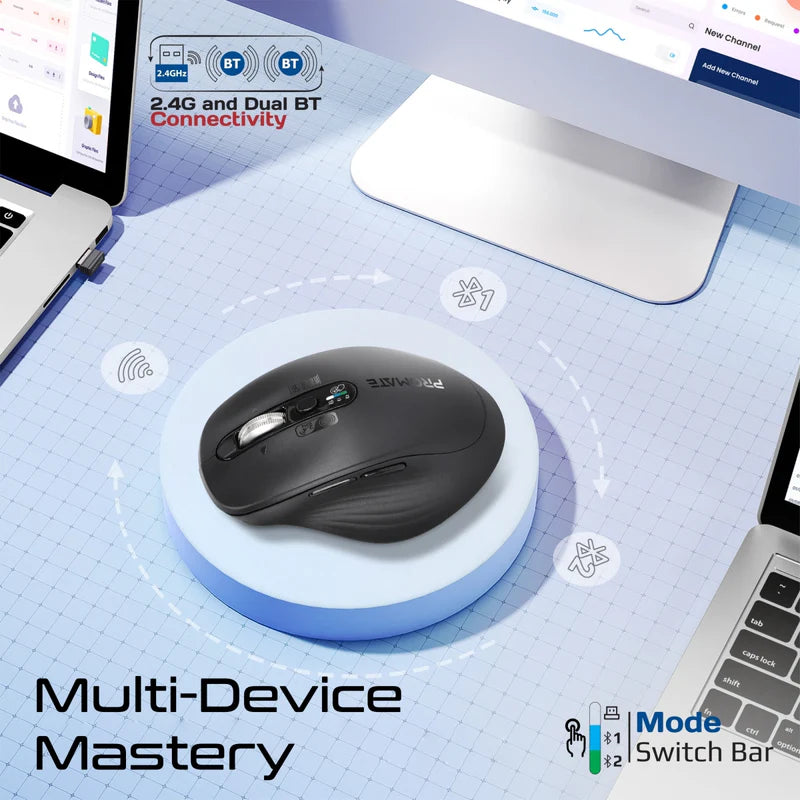 Promate SamoTri Tri Connect Wireless Mouse