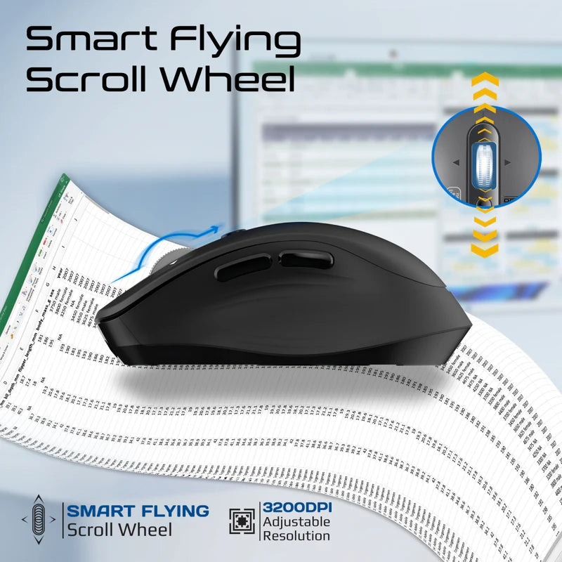 Promate SamoTri Tri Connect Wireless Mouse