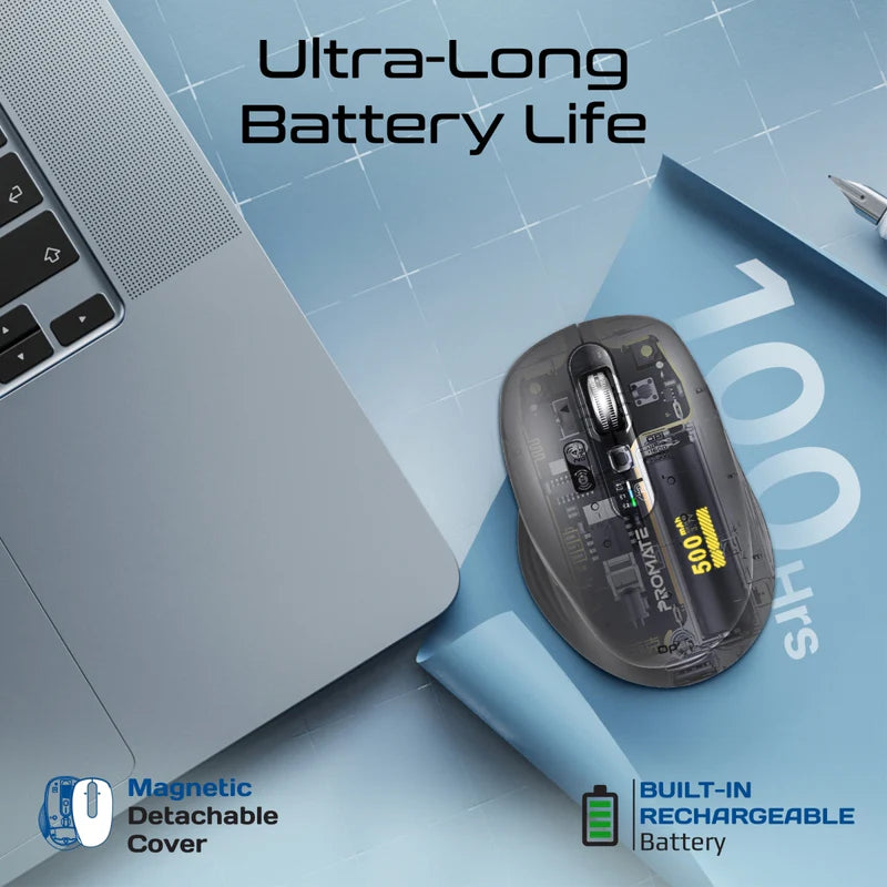 Promate SamoTri Tri Connect Wireless Mouse