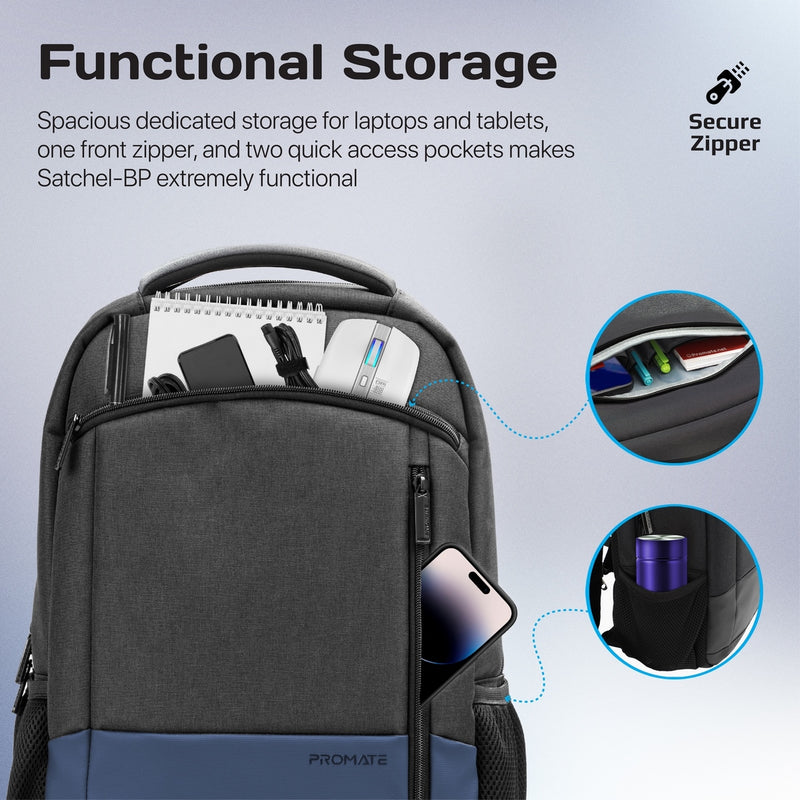Promate Satchel BP 15.6 inch Laptop Backpack