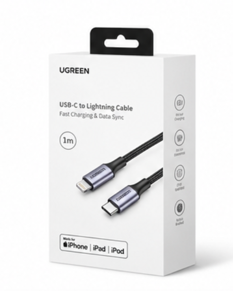 Ugreen US304 20W USB C to Lightning Cable 1m