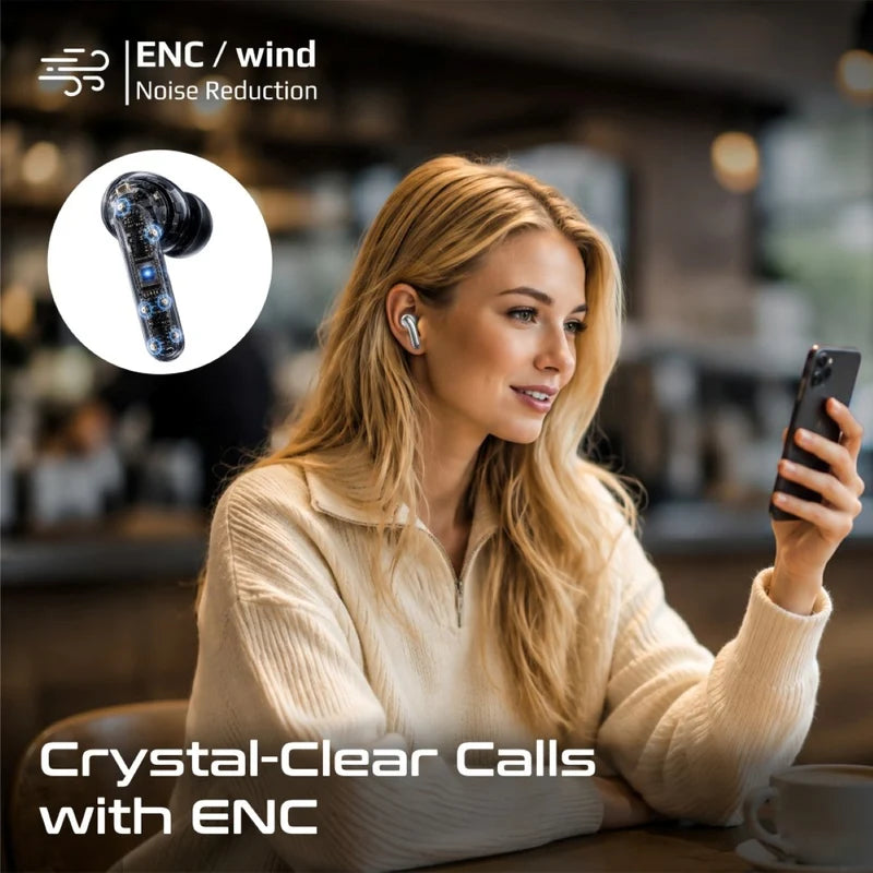 Promate Serix Hybrid ANC with Bluetooth 6.0 TWS Earbuds
