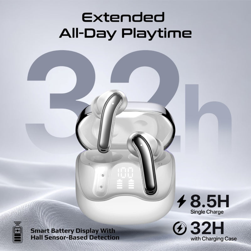 Promate Serix Hybrid ANC with Bluetooth 6.0 TWS Earbuds