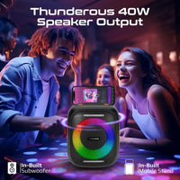 Promate Strike 40 40W True Wireless RGB Speaker