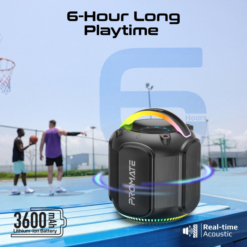 Promate Strike 80 80W True Wireless RGB Speaker