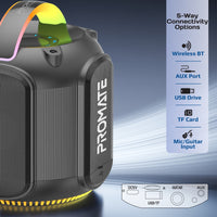 Promate Strike 80 80W True Wireless RGB Speaker