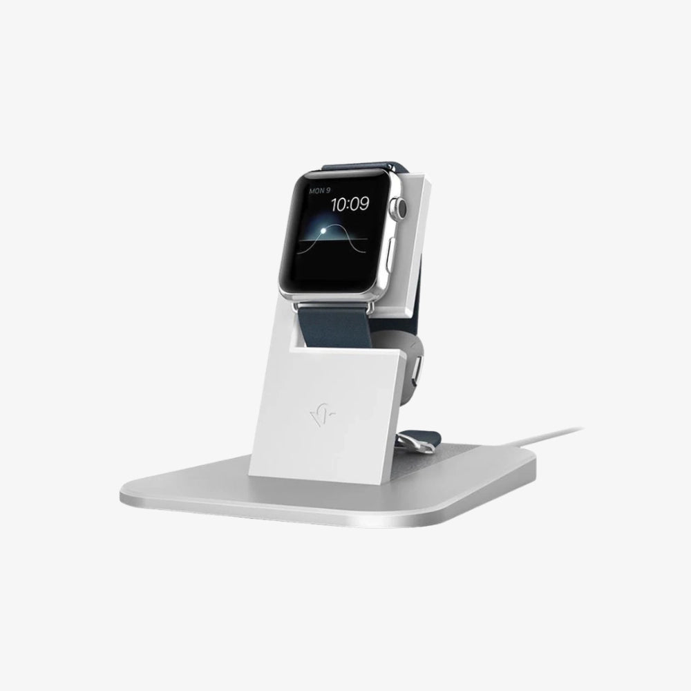 TWELVE SOUTH HiRise Charging Stand for Apple Watch – Silver