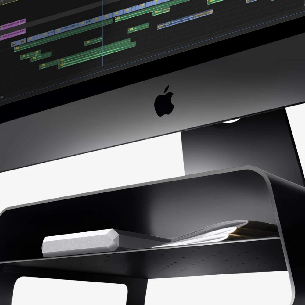 TWELVE SOUTH Curve Riser for iMac and Other Monitors – Black